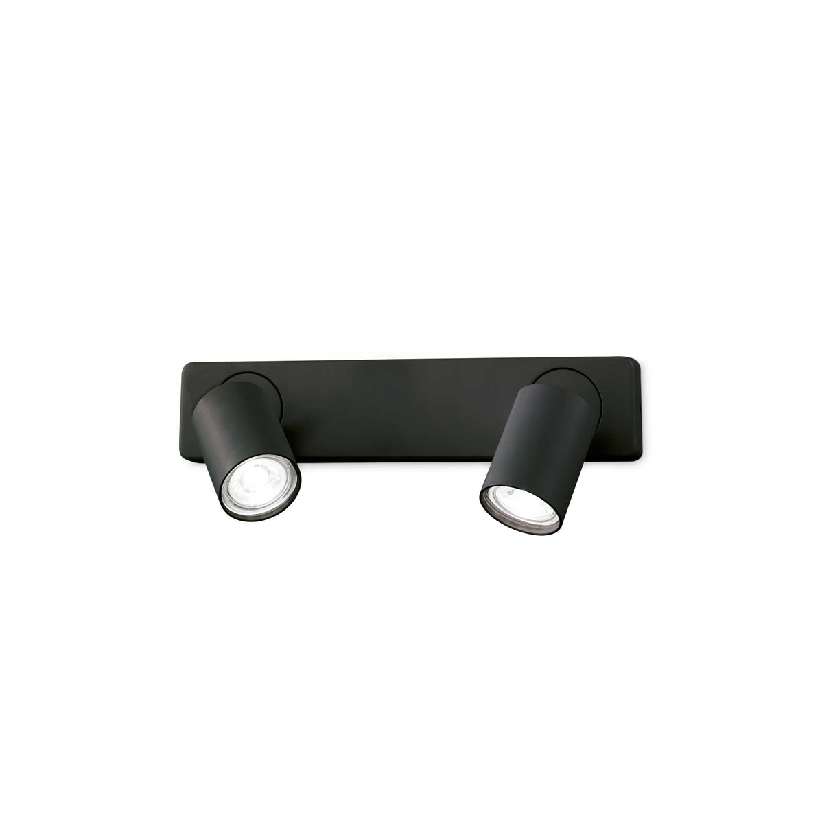 RUDY Dual-Bulb Circular Wall Lamp in Matte Black