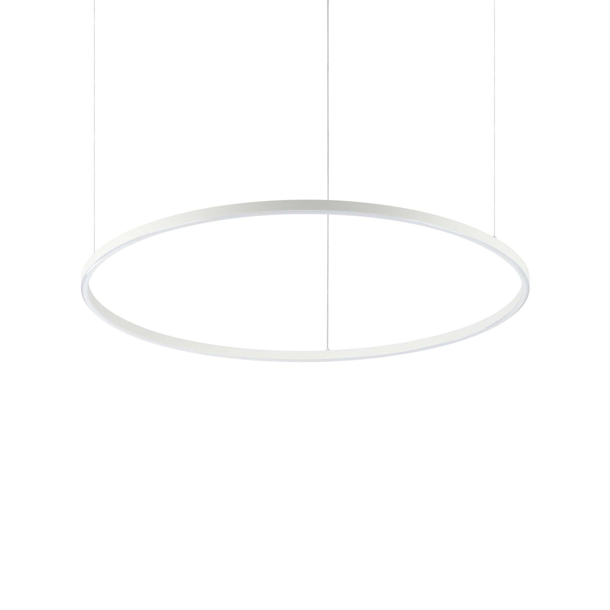 Sleek ORACLE SLIM Circular Pendant Light 3000K in White Finish