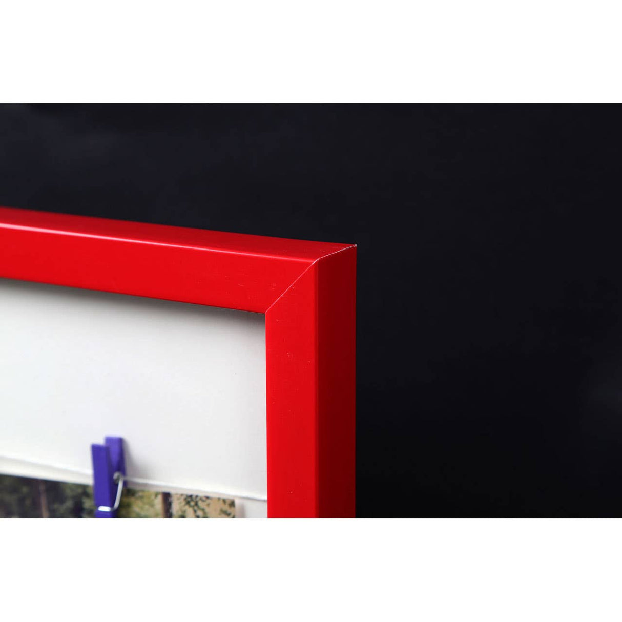 Washing Line 3 Peg Deep Red Photo Frame