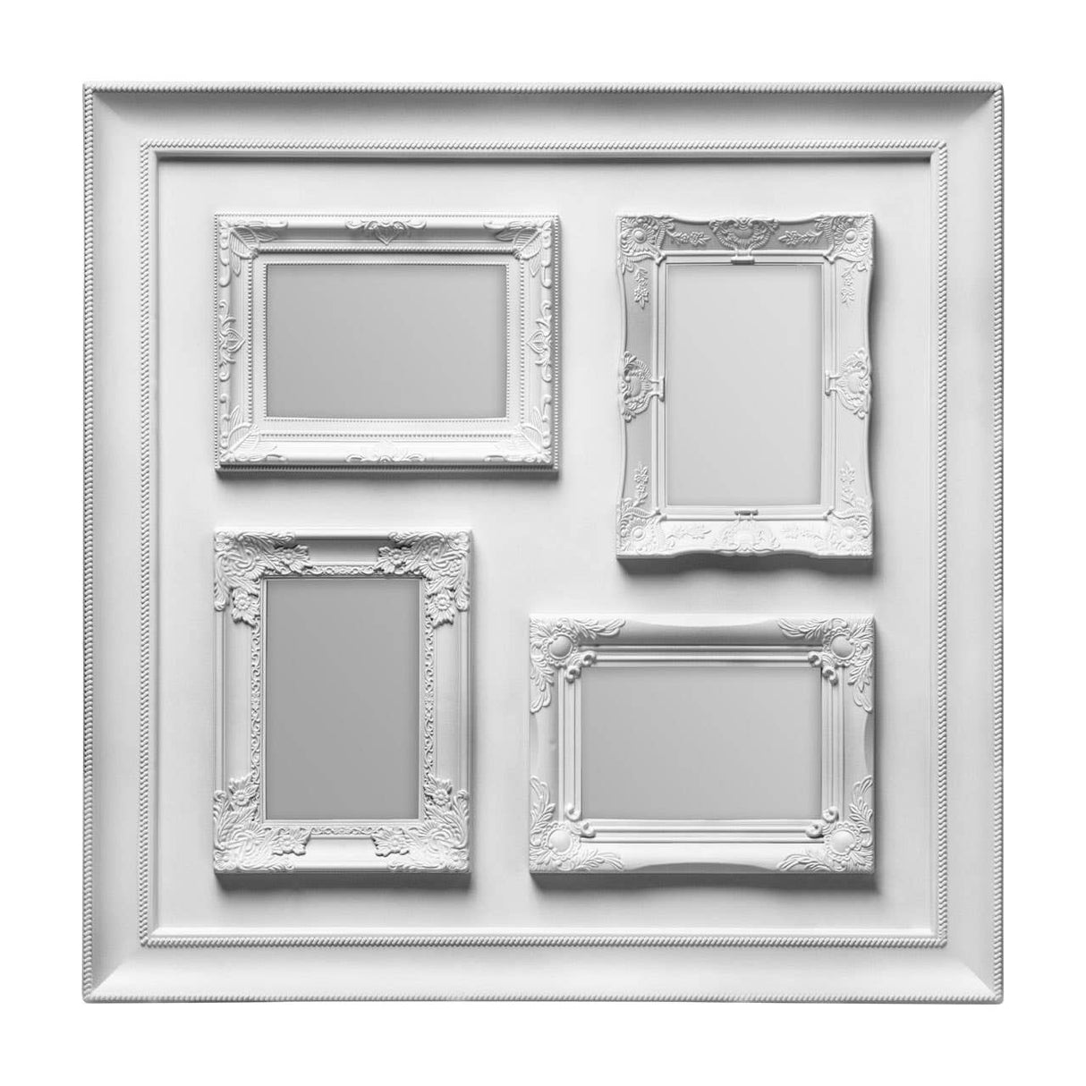 Vintage Style Silver 4 Photo Frame