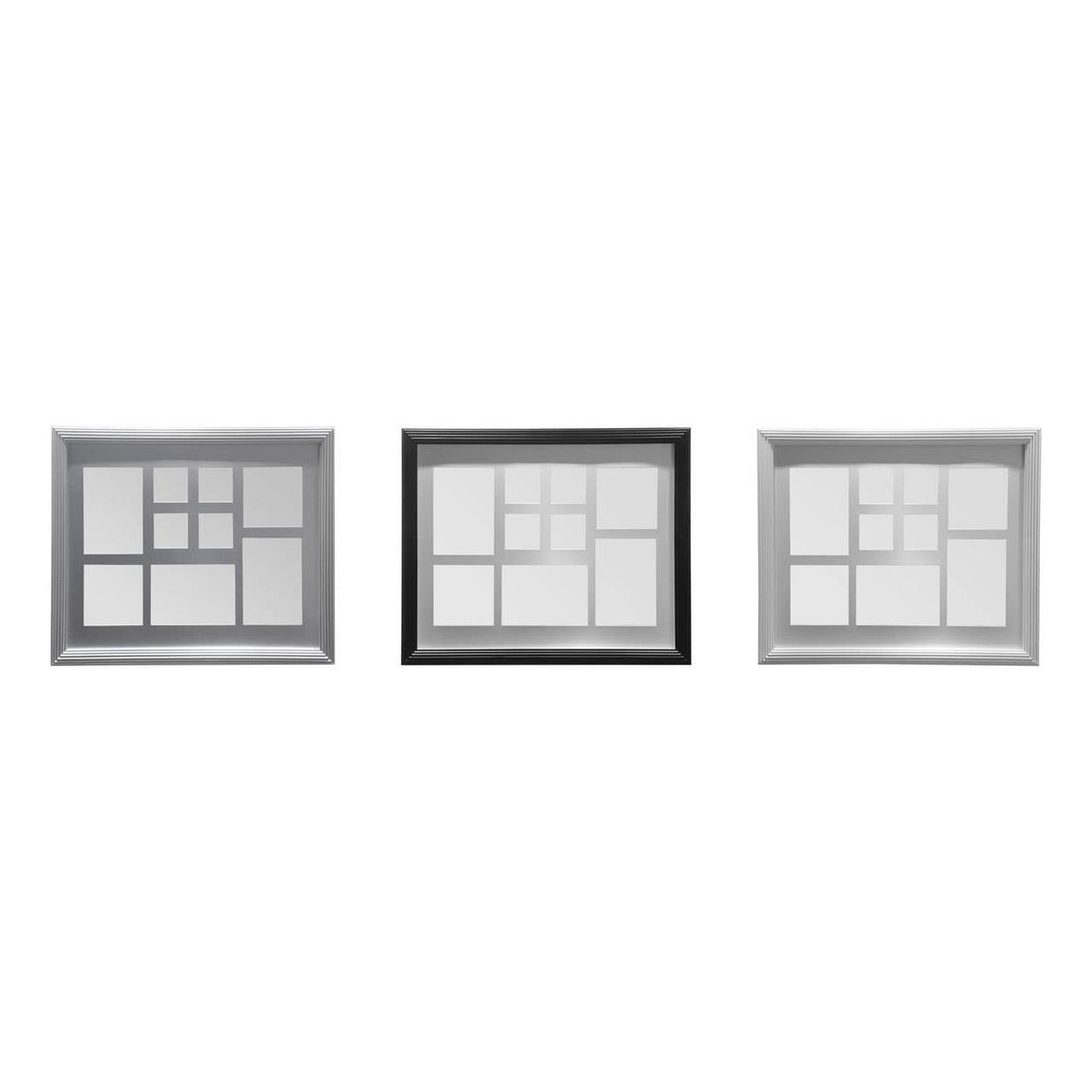 Silver 9 Photo Multi Photo Frame