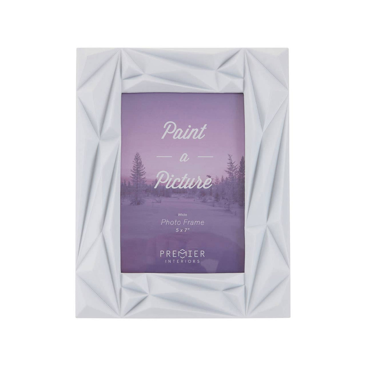 Prisma White 5In X 7In Photo Frame