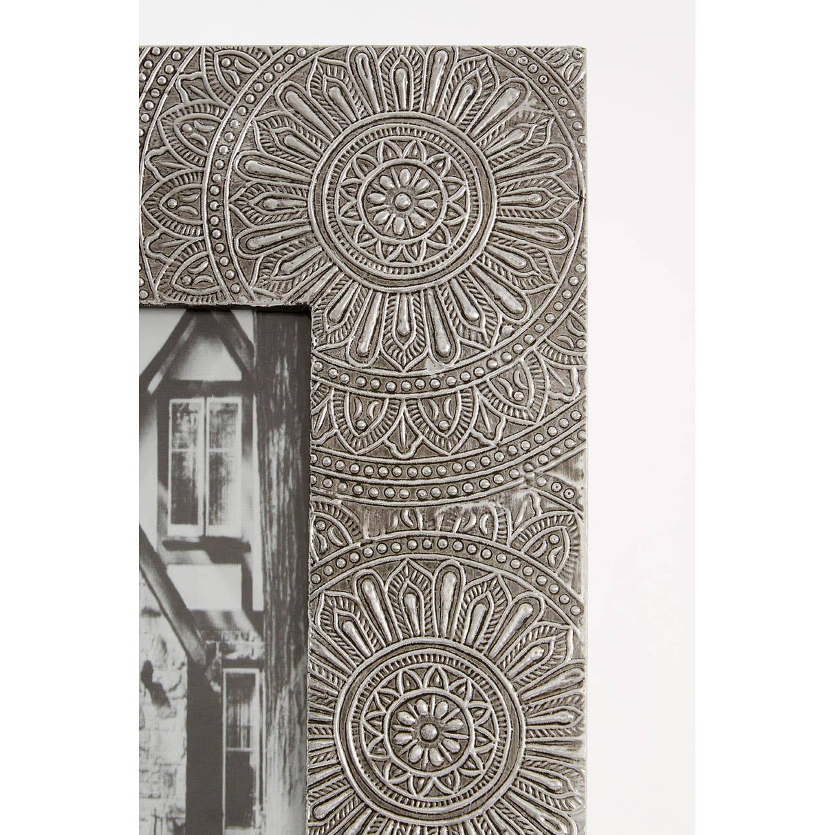 Bowerbird 5X7 Silver Etched Photo Frame