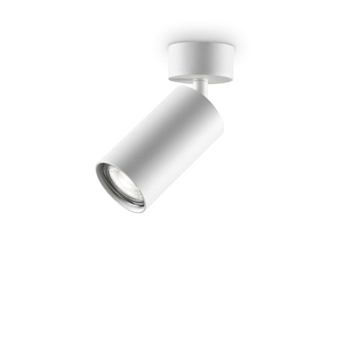 Sleek Allure White Flush Light with Single Bulb