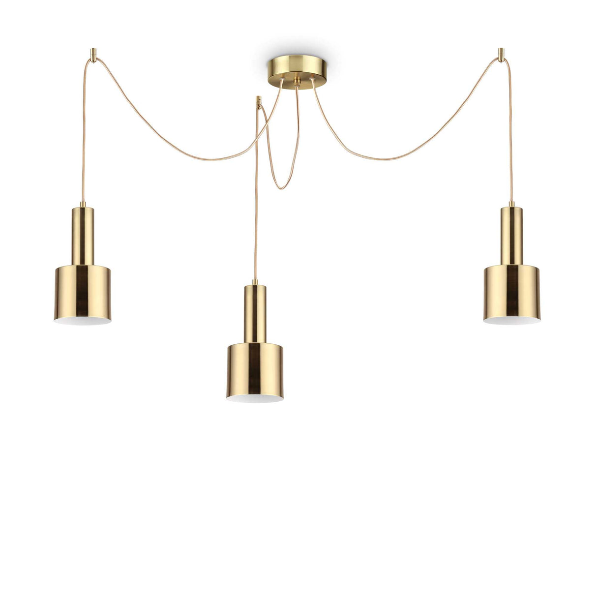 Triple Bulb Brass Pendant Light - HOLLY Design