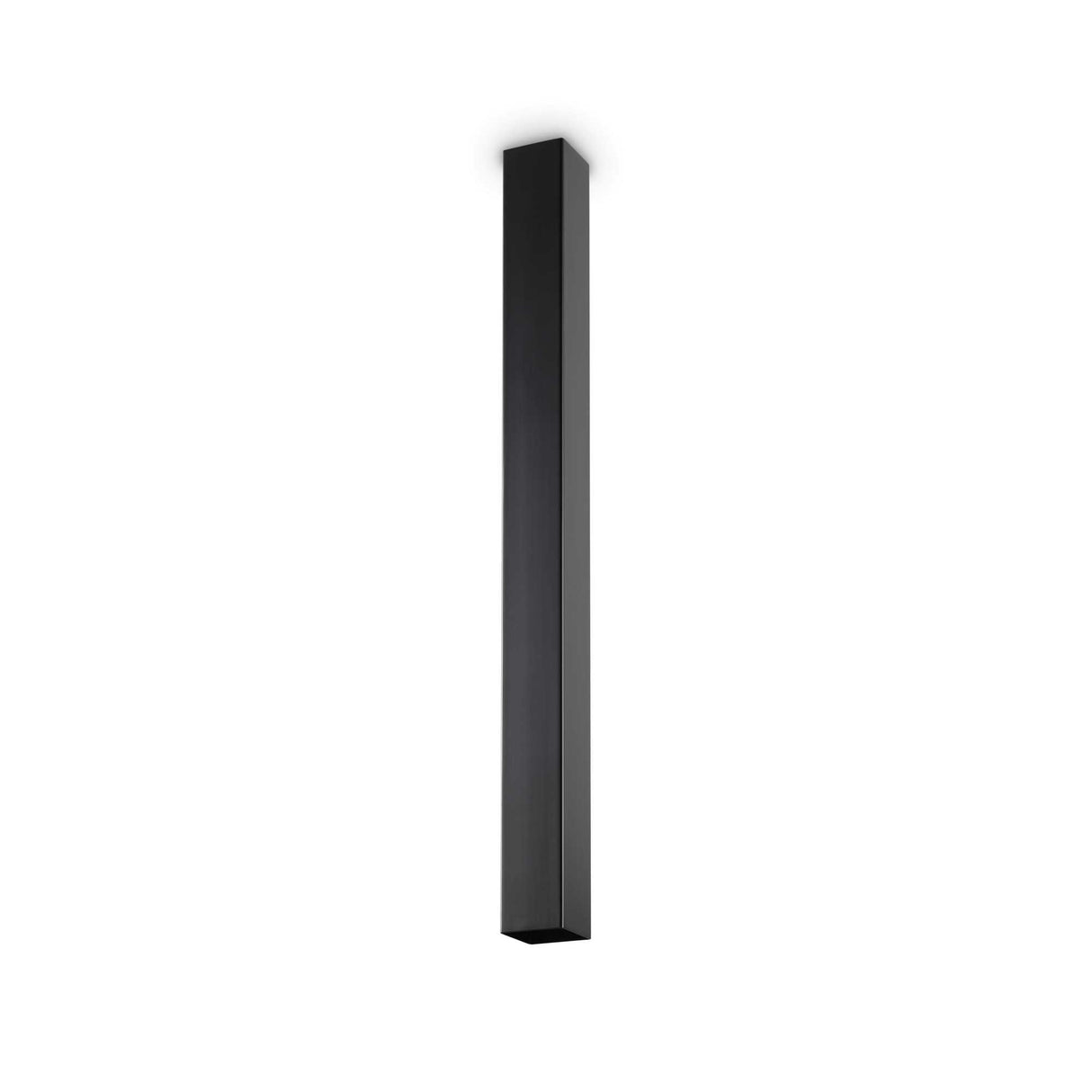 Sleek Black Ceiling Light with Single Bulb Design