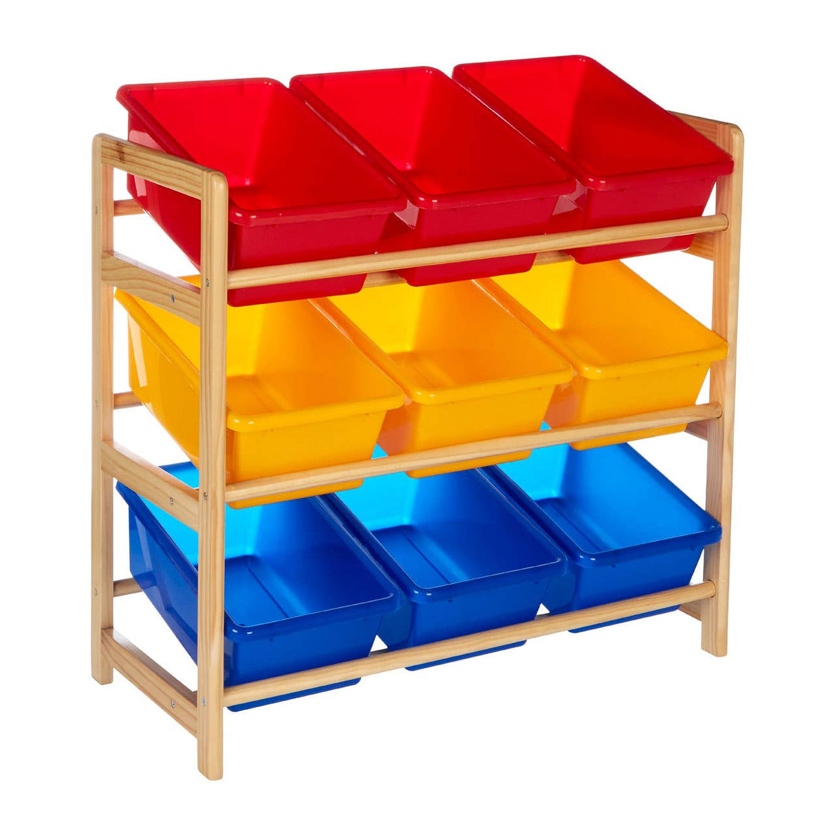 3 Tier Pine Frame Storage Unit