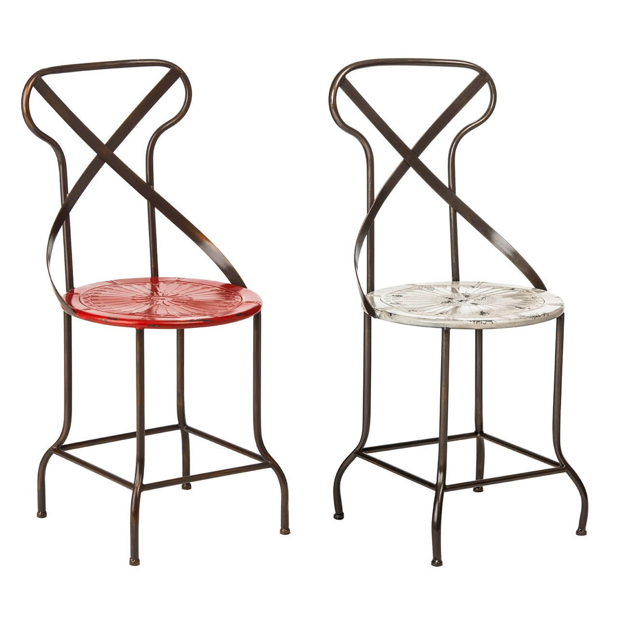 Artisan Red Metal Chair