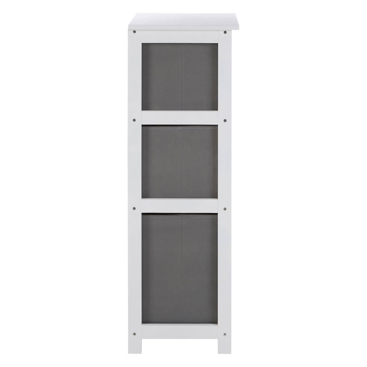 Lindo 3 Grey Fabric Drawers Cabinet
