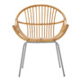 Lagom Natural Rattan Grey Metal Chair
