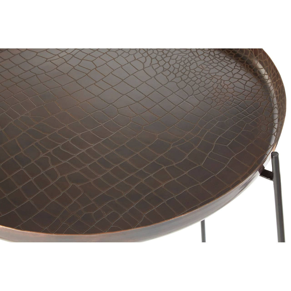 Hege Large Copper And Black Side Table