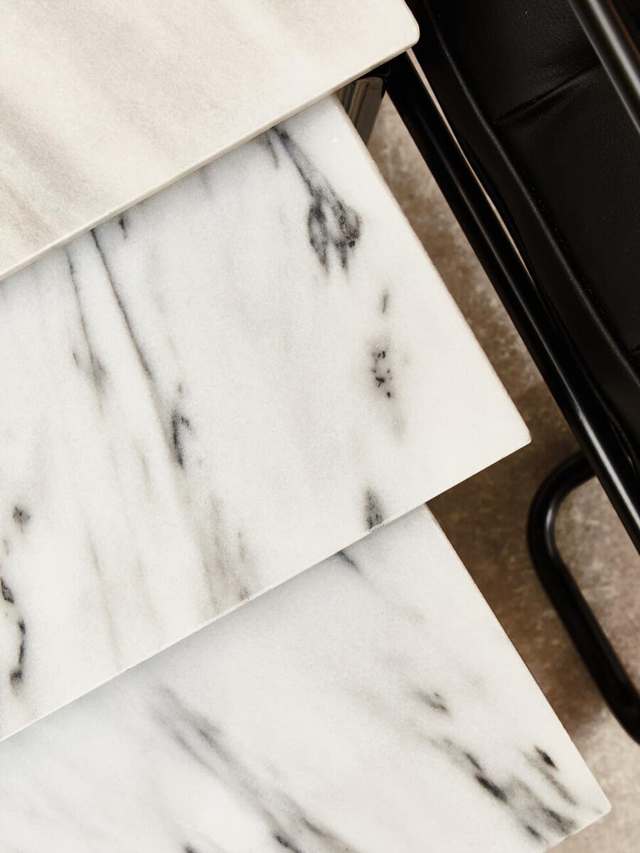 Nest Of 3 Tables With Chrome Base