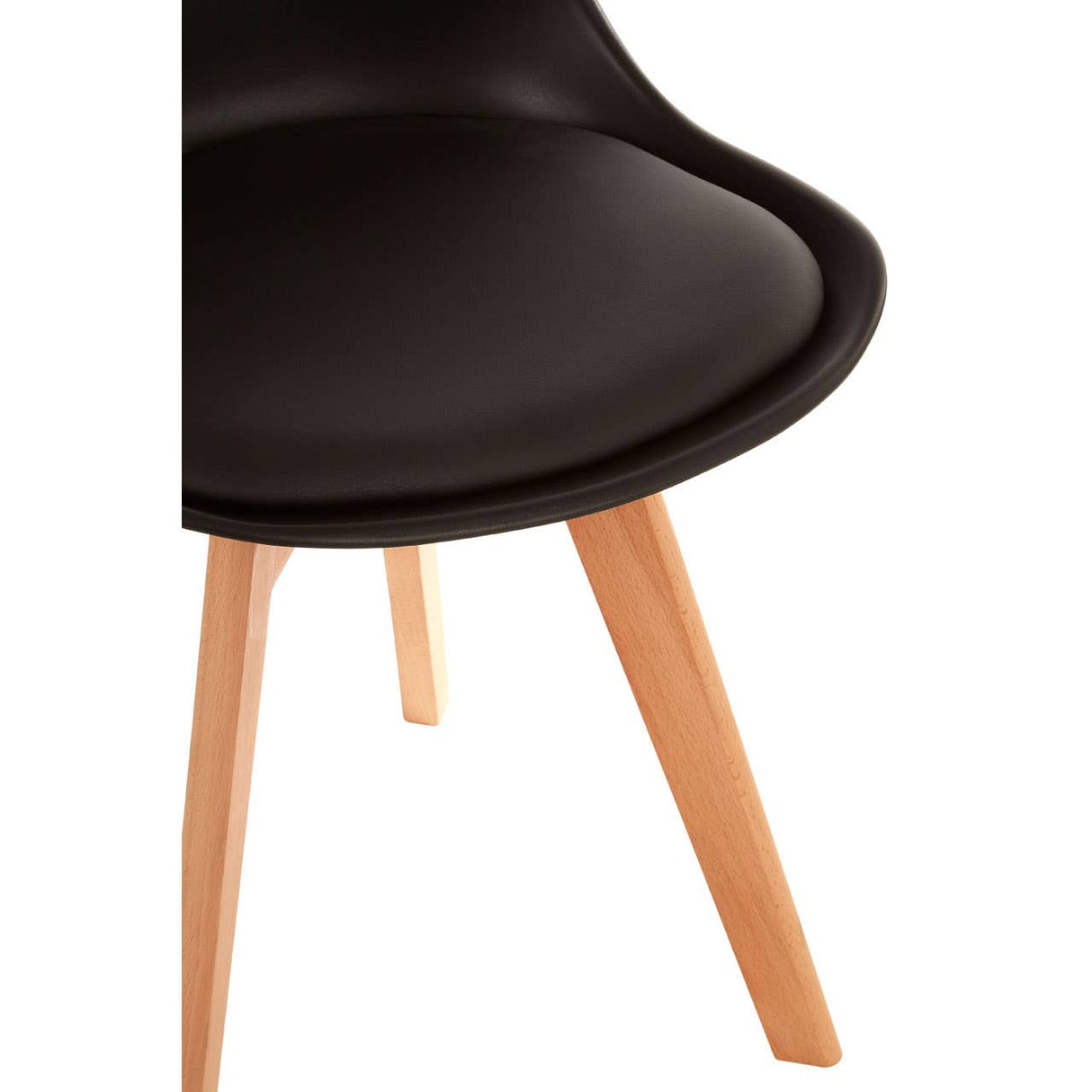 Stockholm Black Chair With Cushion
