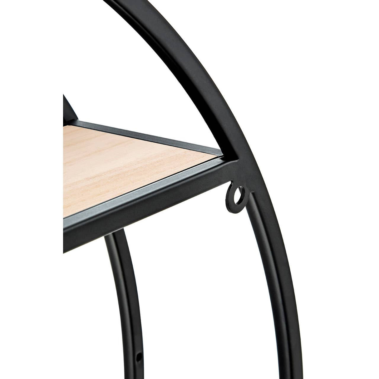 Brixton 3 Tier Round Metal Shelf