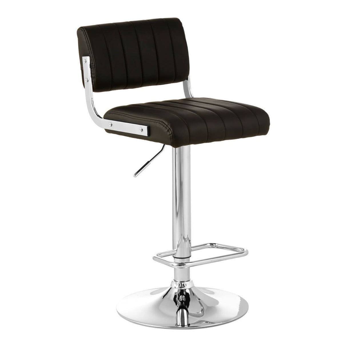 Stockholm Black Channel Design Seat Bar Stool