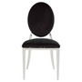 Sarita Stackable Silver Finish Dining Chair
