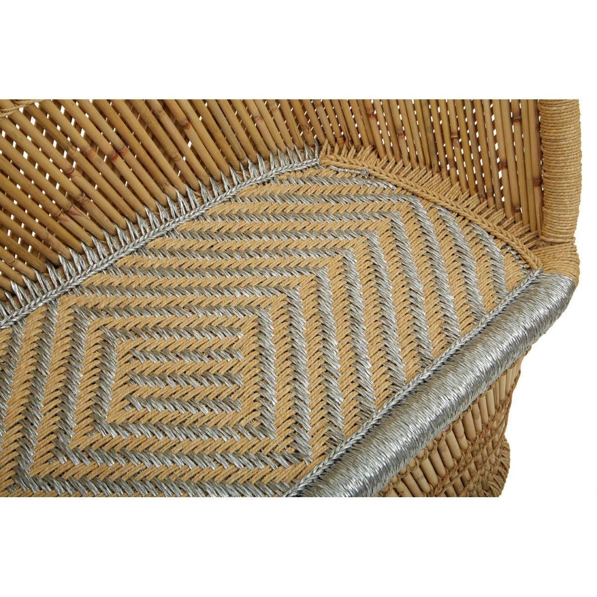 Rowan Two Seater Natural and Silver Sofa