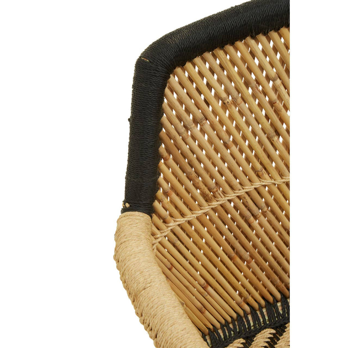 Rowan Two Seater Natural and Black Sofa