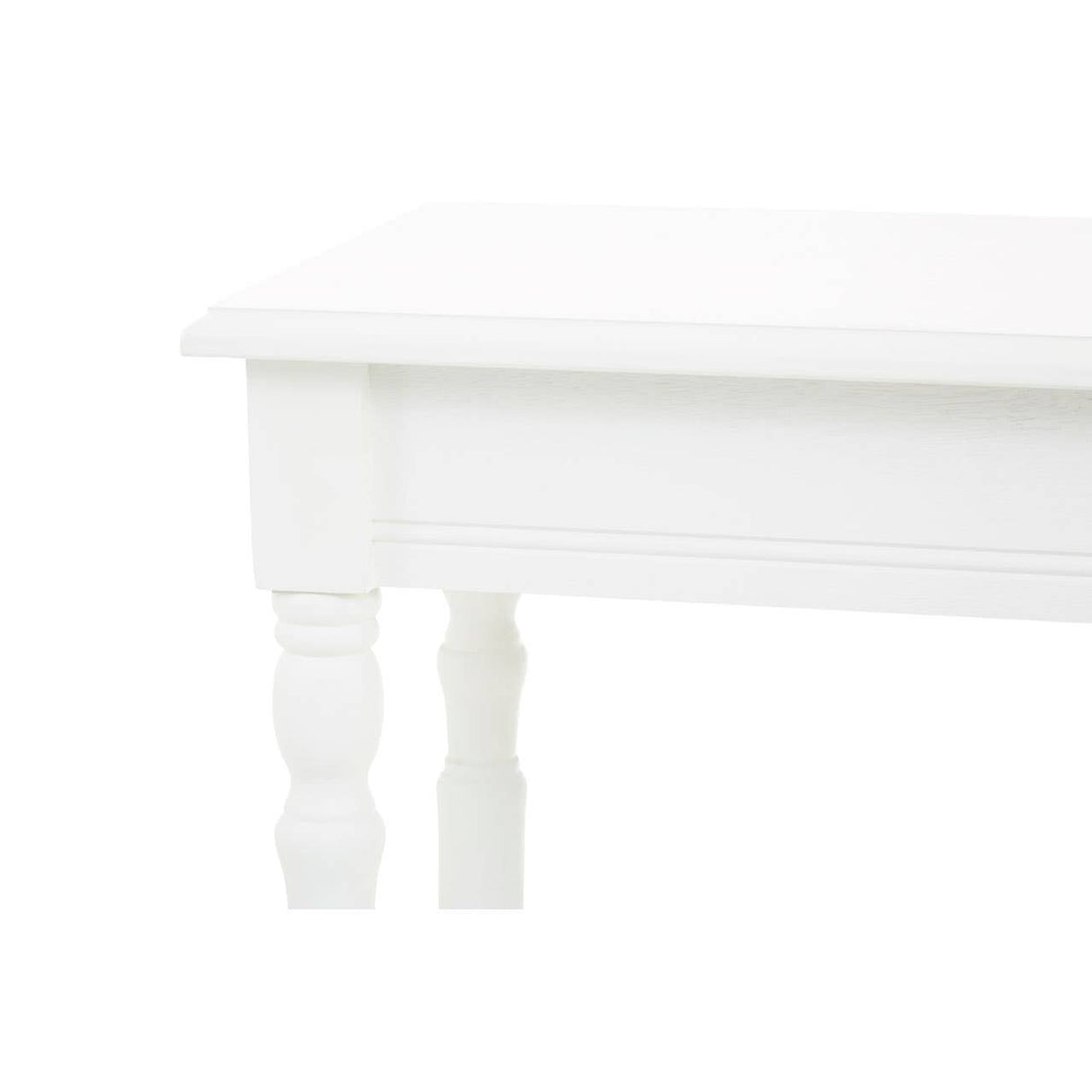 Heritage White Rectangular Console Table