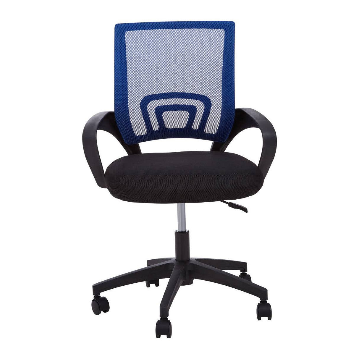 Blue Home Office Chair With Black Arms