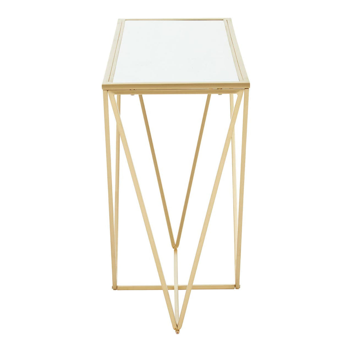 Farran Gold Finish Round Console Table