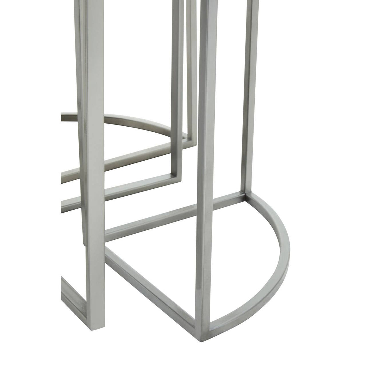 Farran 5Pc Silver Finish Iron Tables