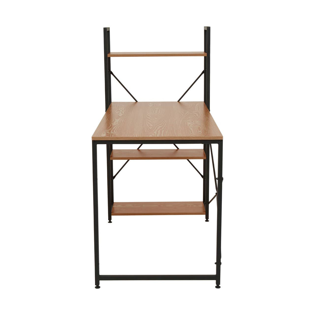 Laxton Red Pomelo Desk With Shelves