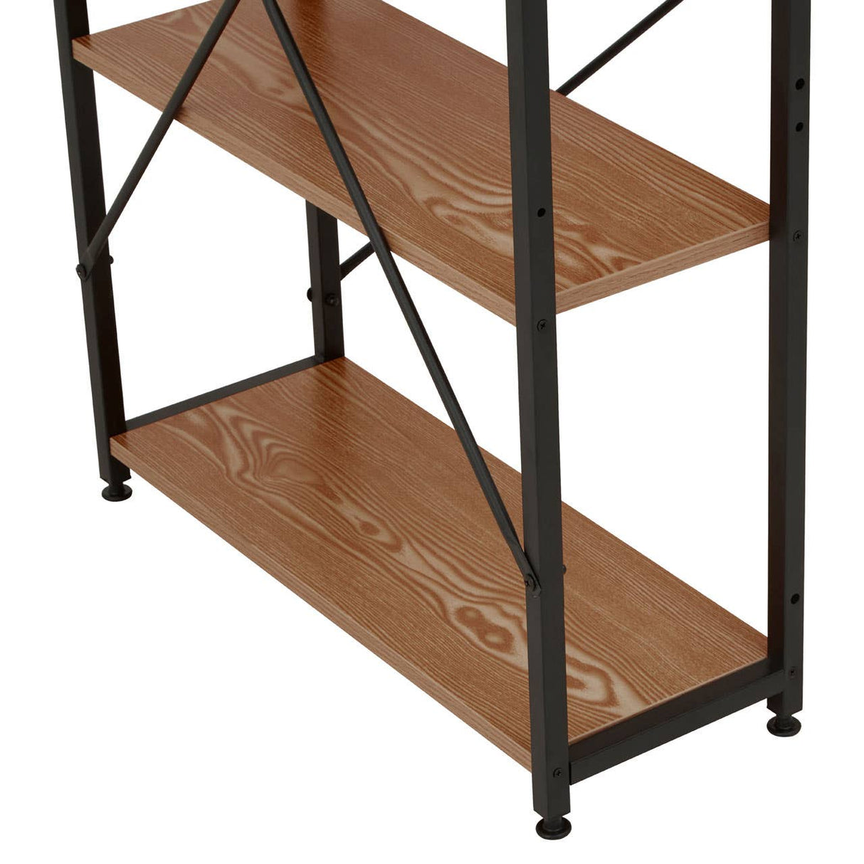 Laxton Red Pomelo Desk With Shelves