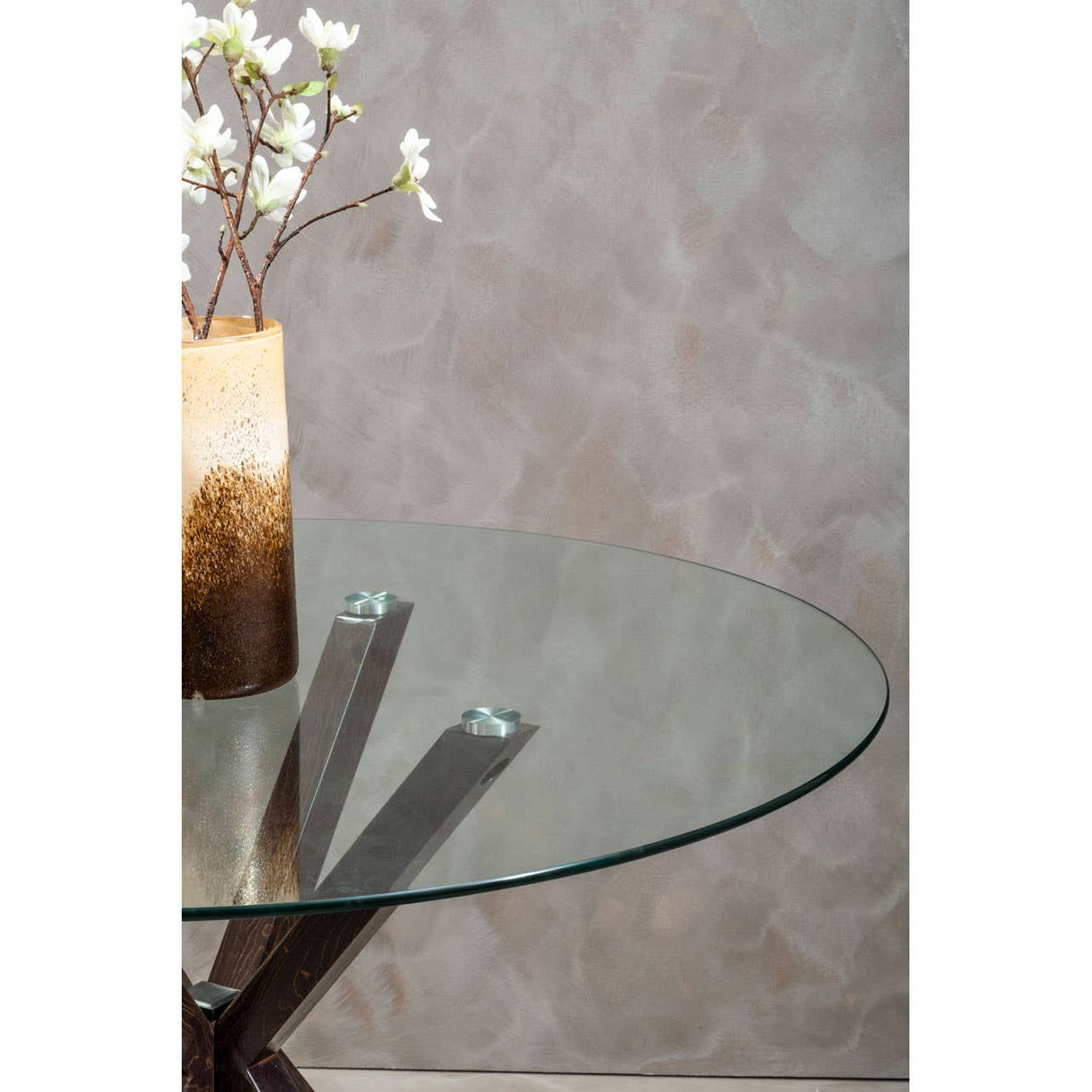 Salford Dining Table With Black Wood Legs