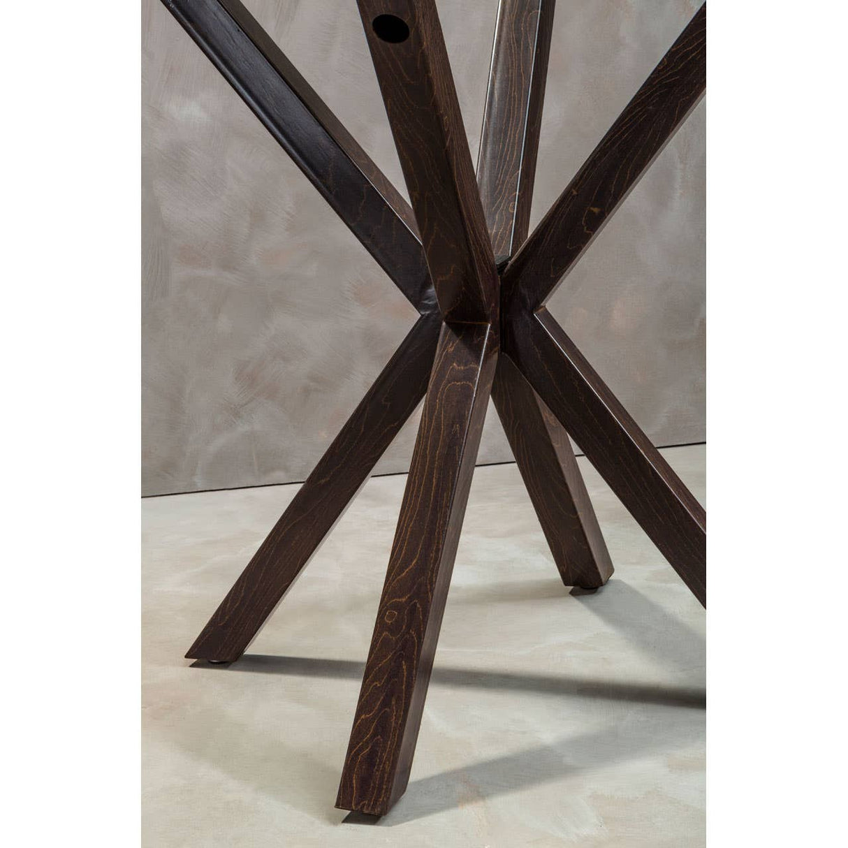 Salford Dining Table With Black Wood Legs