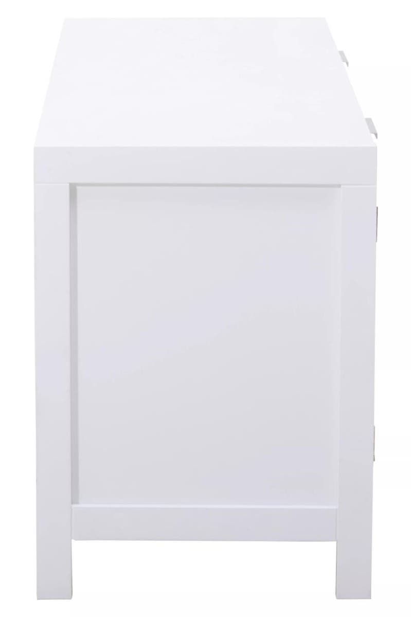 Sherman White Wood Media Unit