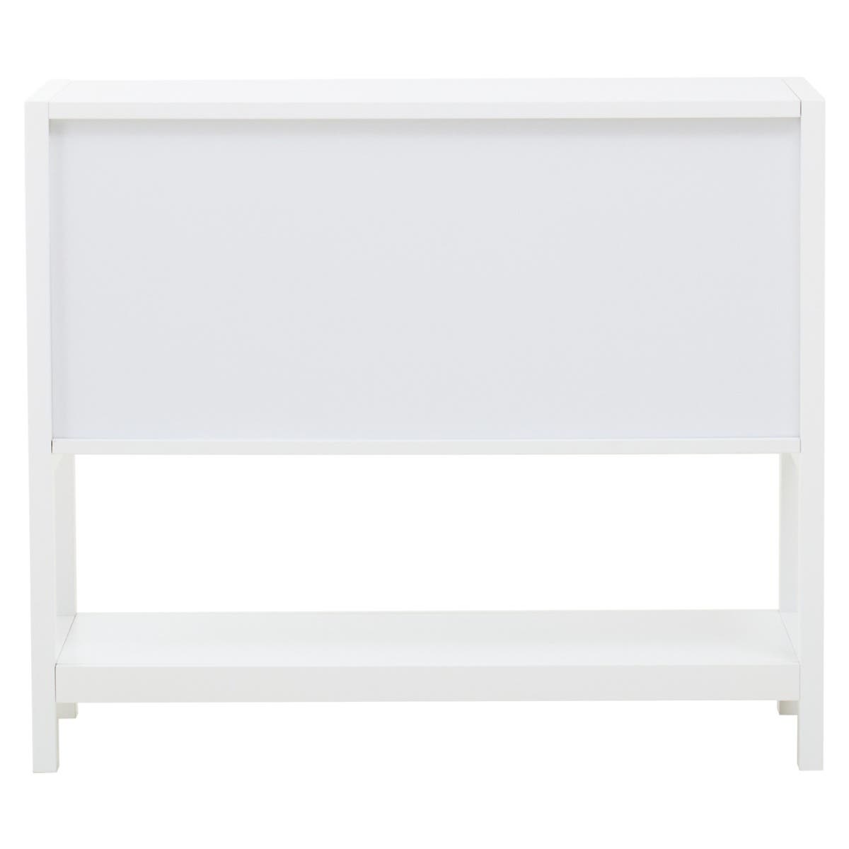 Sherman White Wood Side Cabinet