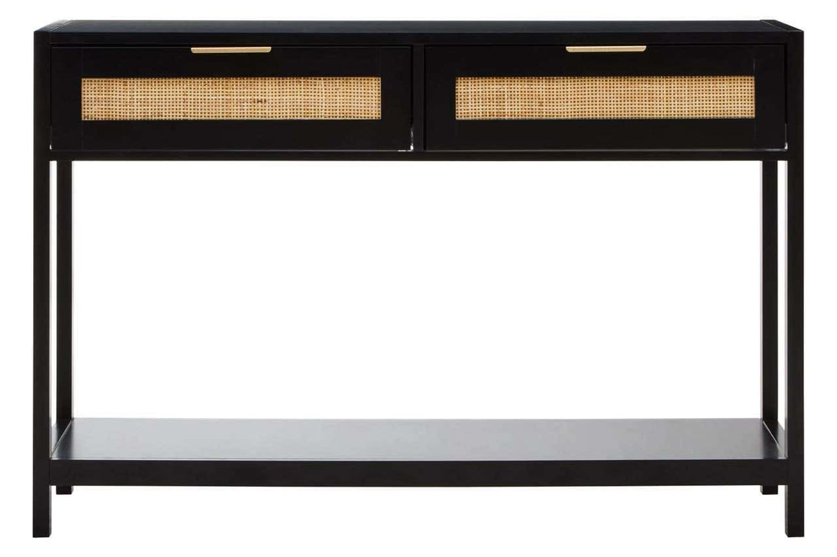 Sherman Black Wood Console Table