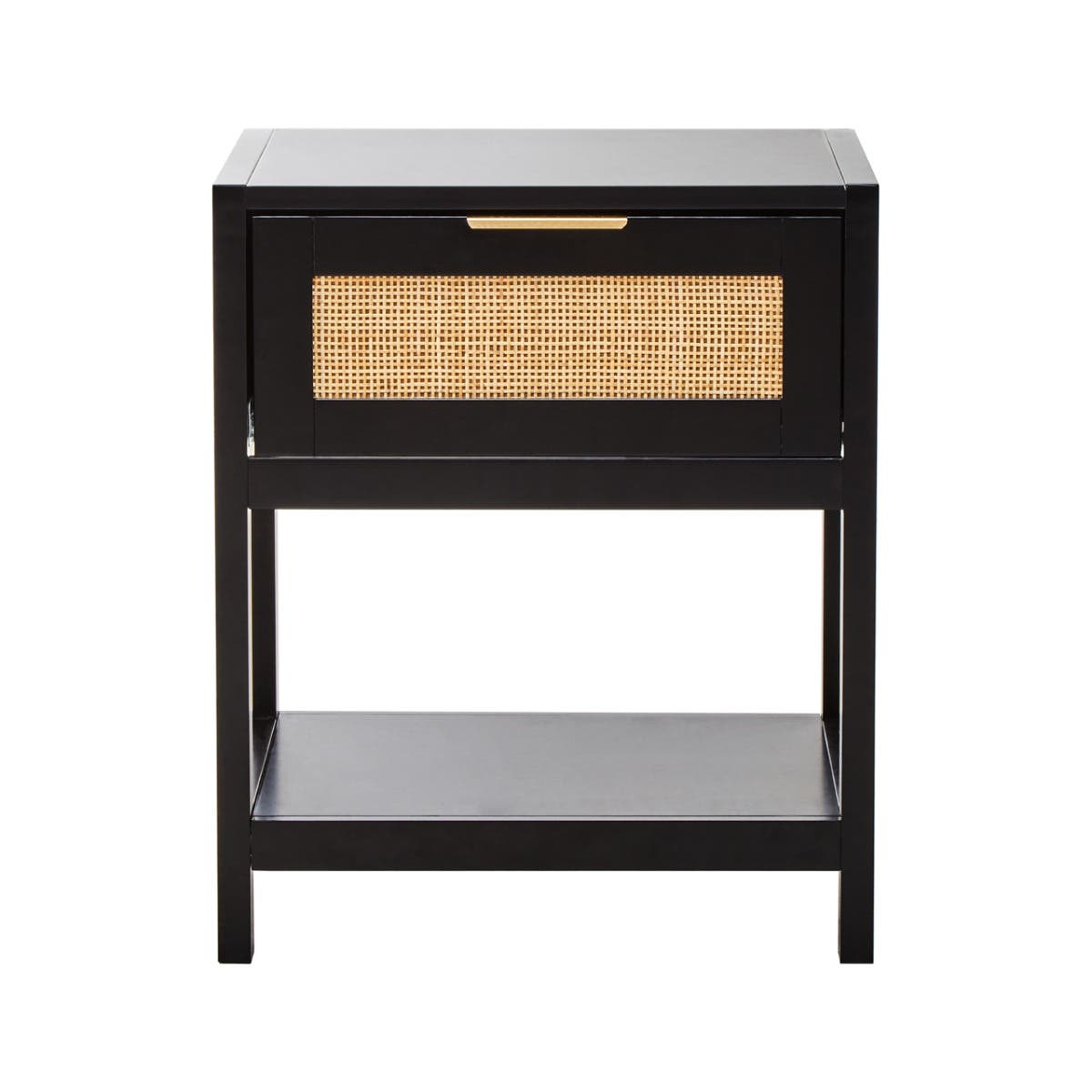 Sherman Black Wood Side Table