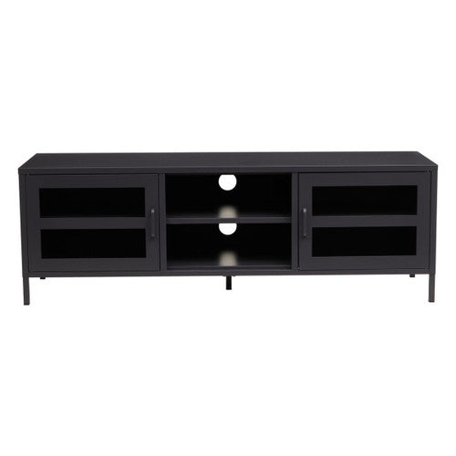 Acier Two Door Black Media Unit