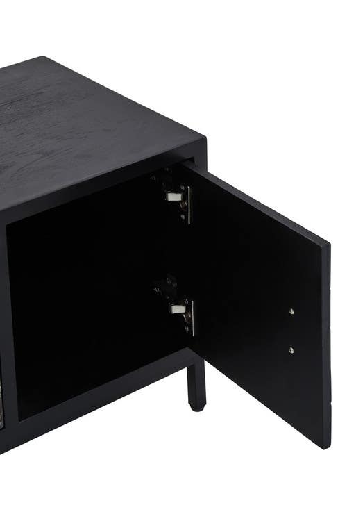 Lombok Black Frame Media Unit