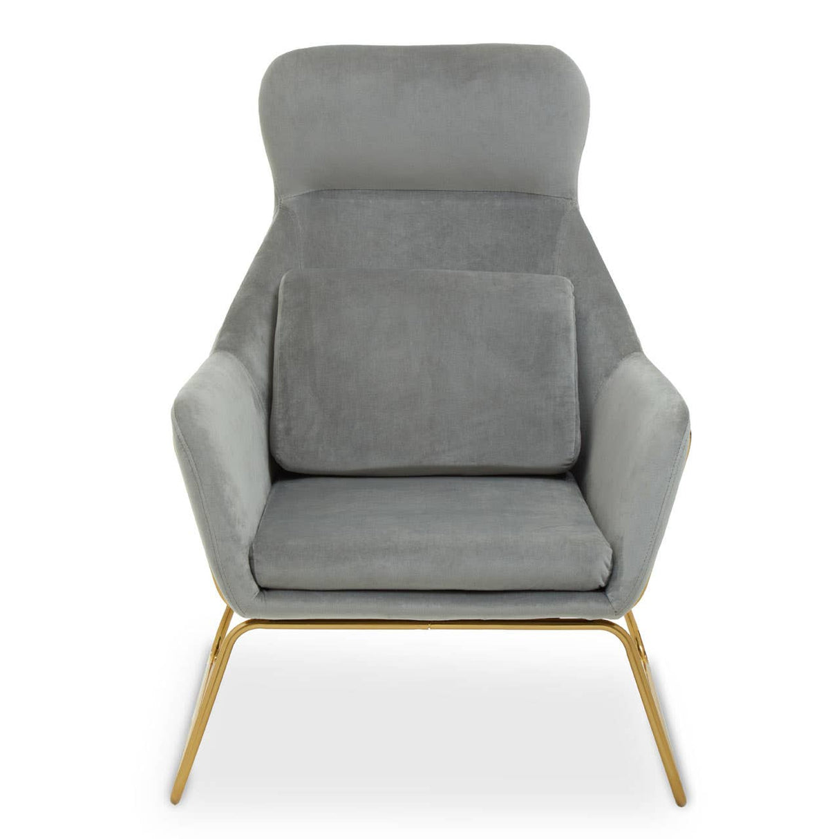 Stockholm Grey Velvet Armchair