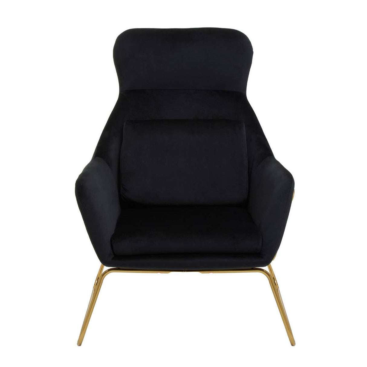 Stockholm Black Velvet Armchair