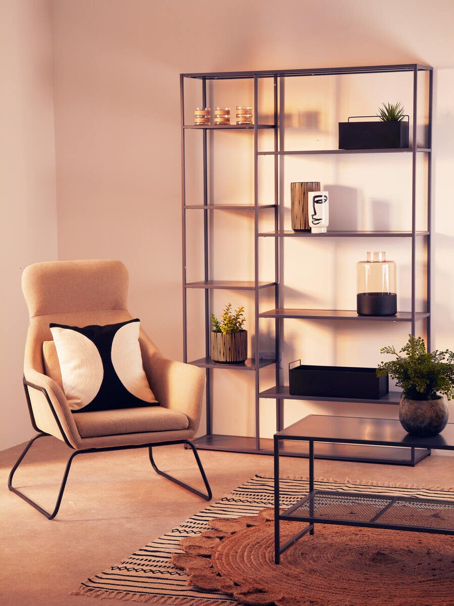 Stockholm Chair with Black Metal Frame