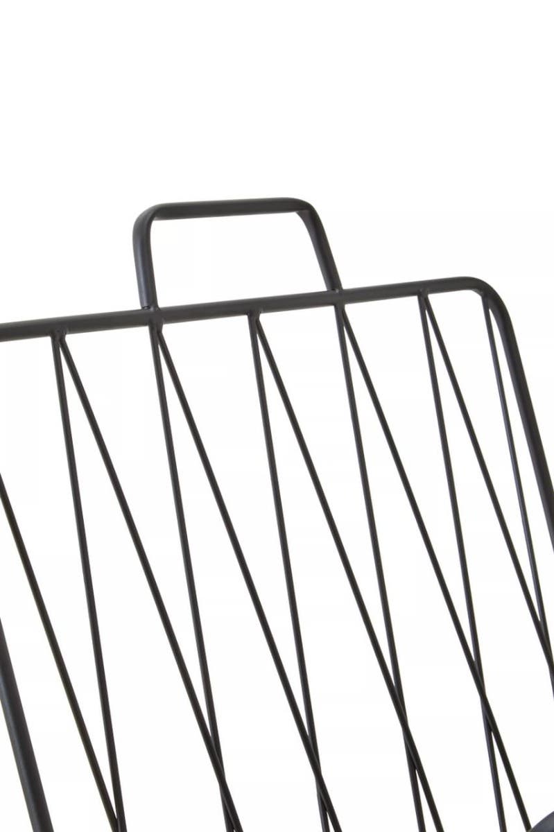 Avento Black Magazine Rack