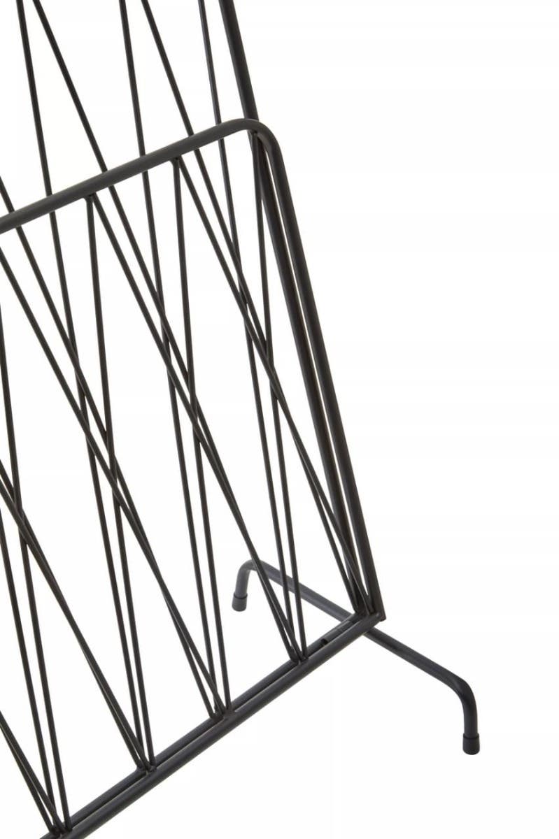 Avento Black Magazine Rack