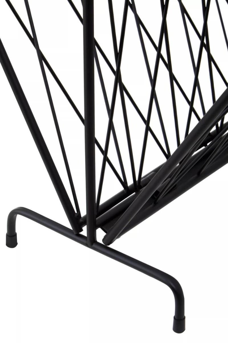 Avento Black Two Pocket Magazine Rack