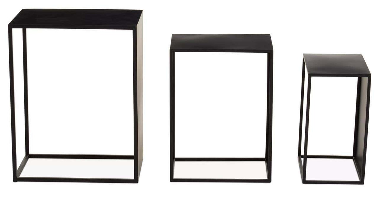 Avento Set Of Three Rectangular Side Tables
