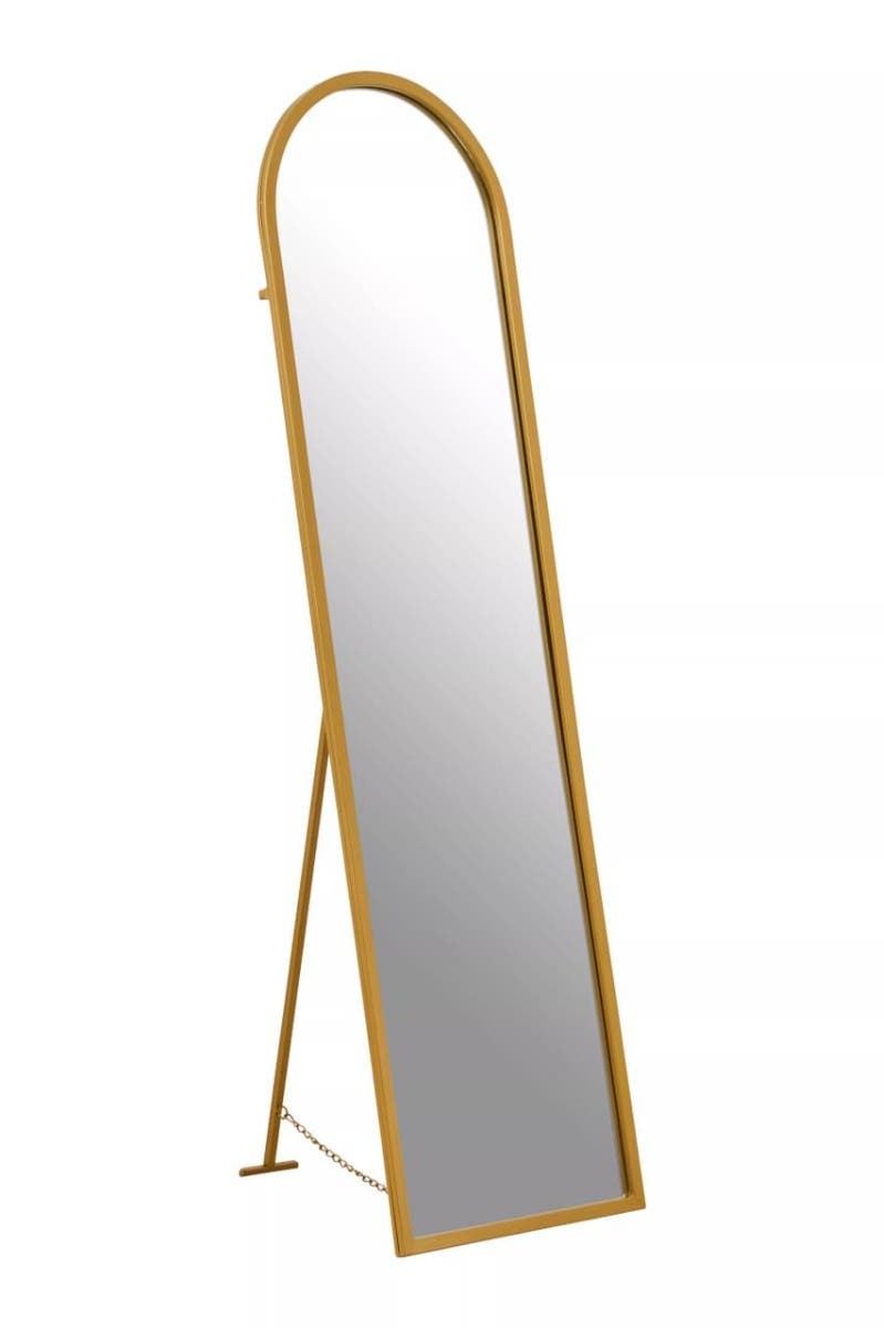 Avento Gold Finish Floor Mirror