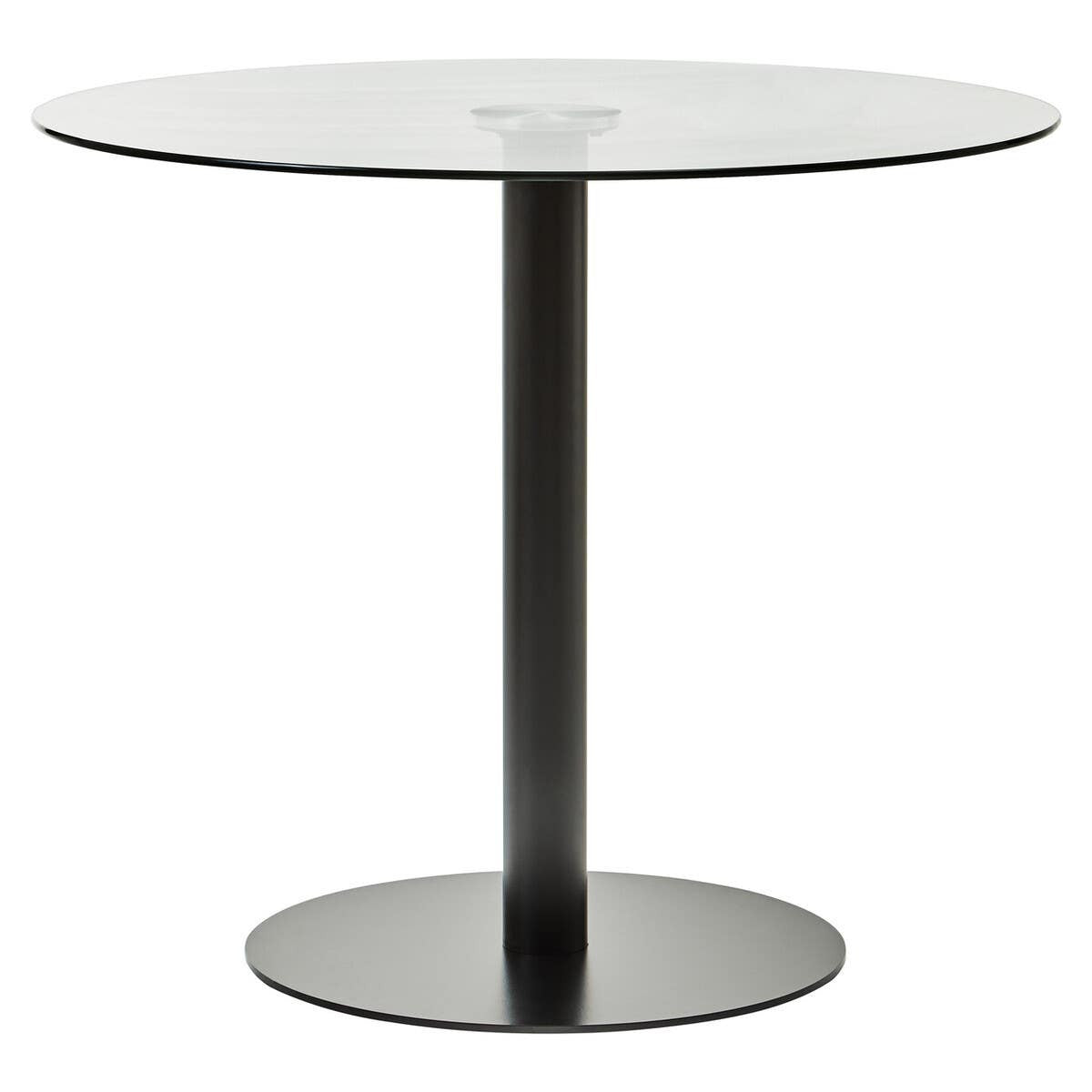 Metropolitan Round Matt Black Dining Table