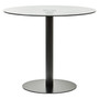 Metropolitan Round Matt Black Dining Table