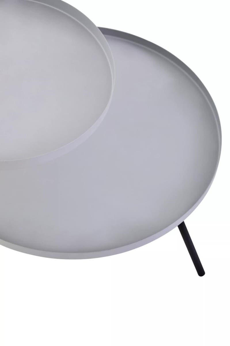 Trosa Two Shelf Grey and Black Side Table