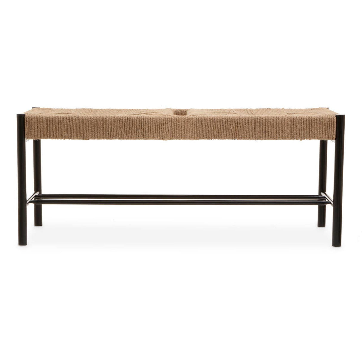 Bandar Natural Rope and Black Wood Large Bench