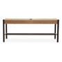 Bandar Natural Rope and Black Wood Large Bench