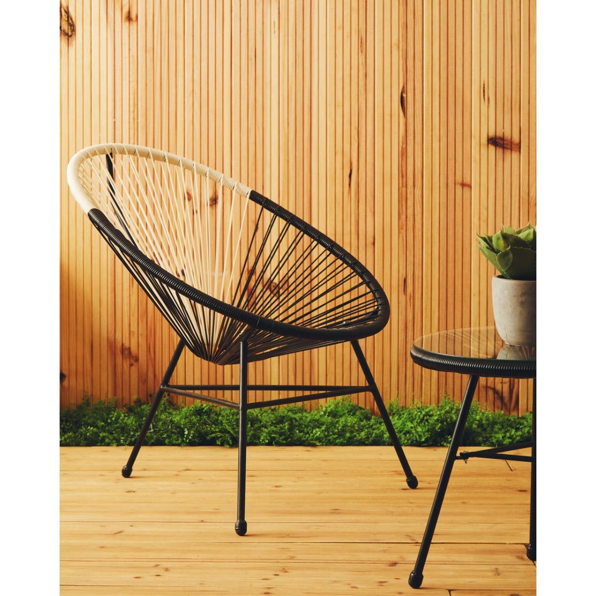 Miami Dual Tone Rattan 3 Piece Patio Set